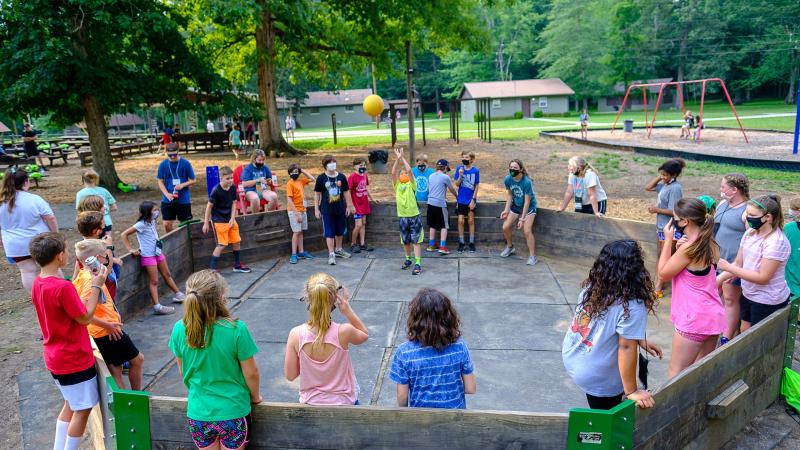 Students at 4-H camp
